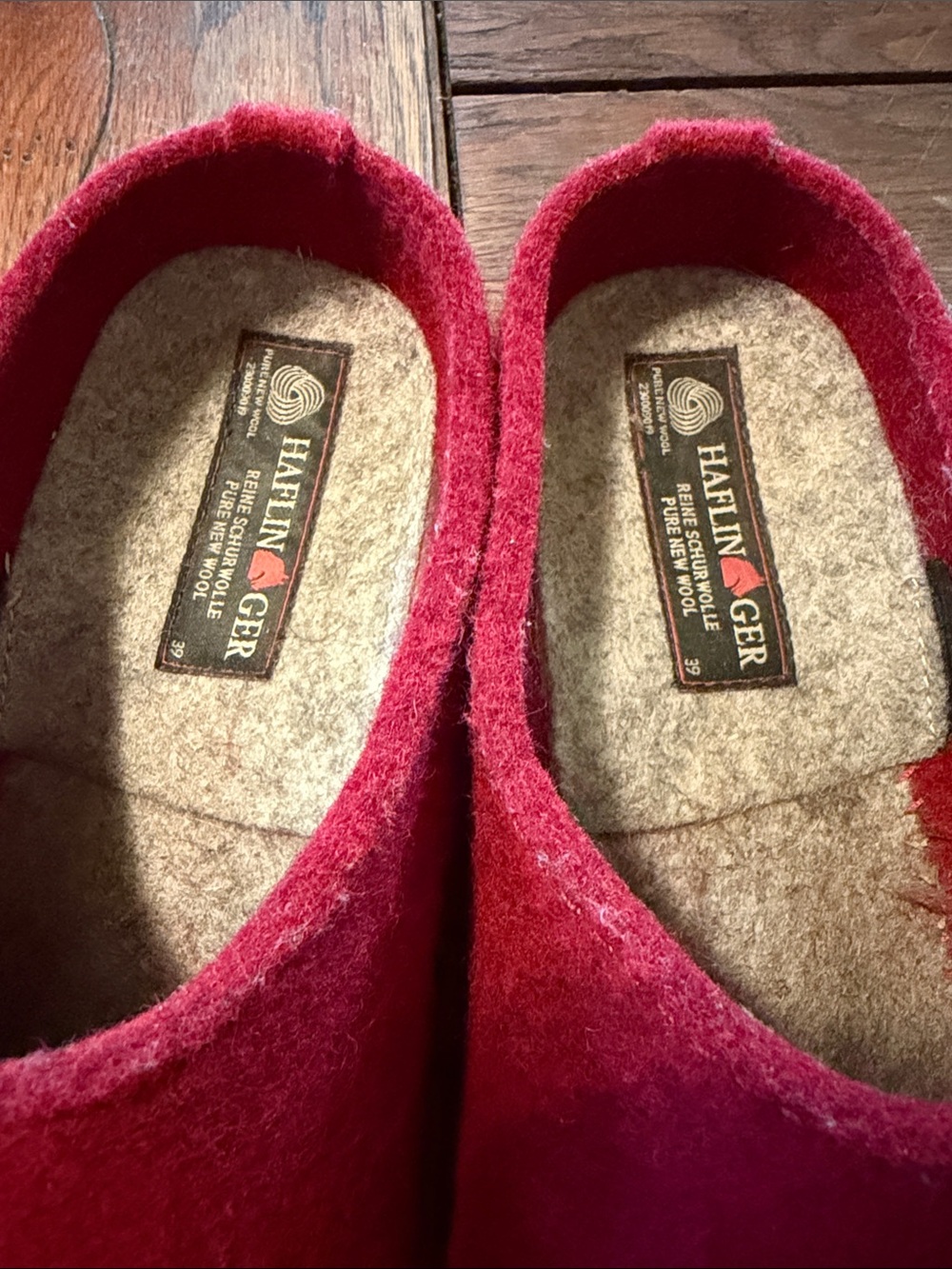 HAFLINGER Women's Grizzly Lovely Wool Clogs - EUC Sz 39 (USA 8.5) - Picture 6 of 14